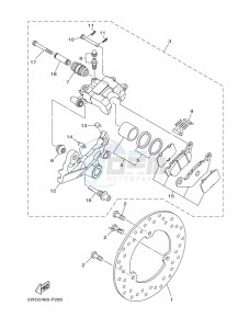 YZF320-A (B2X4) drawing REAR BRAKE CALIPER