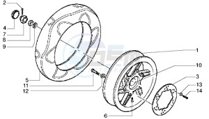 DNA 50 drawing Rear Wheel