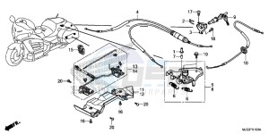 GL1800BF F6B Bagger - GL1800BF UK - (E) drawing OPENER UNIT