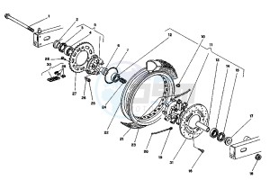 CANYON 500 drawing REAR WHEEL