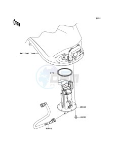 Z1000SX ABS ZX1000HDF FR GB XX (EU ME A(FRICA) drawing Fuel Pump