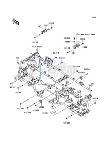 KVF750_4X4_EPS KVF750GCS EU GB drawing Engine Mount