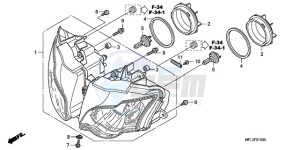 CBR1000RR9 Europe Direct - (ED / TRI) drawing HEADLIGHT