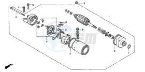 CB1300A CB1300SUPER FOUR drawing STARTING MOTOR