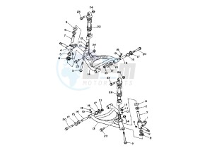 YFA BREEZE 125 drawing FRONT SUSPENSION WHEEL