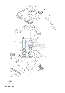 YN50FM NEO'S 4 (2CG7) drawing FUEL TANK