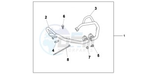 NC700XAC drawing COWL ORNAMENT KIT