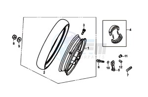 JET 14 125I/X8A L7 drawing REAR WHEEL