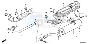 TRX420FPED TRX420 Europe Direct - (ED) drawing EXHAUST MUFFLER