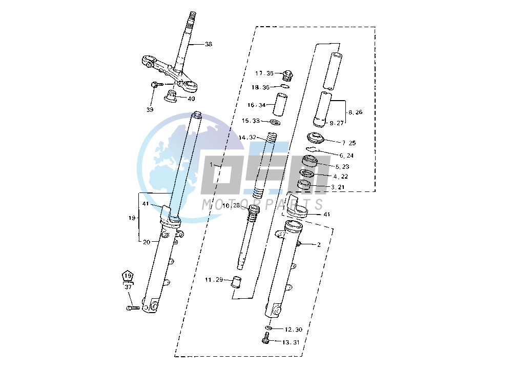 FRONT FORK MY98-02