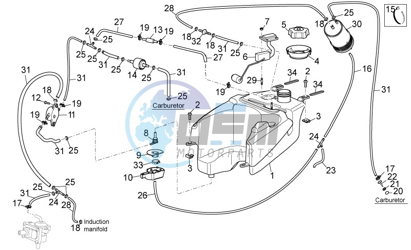 Fuel vapour recover system II