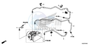 CRF250LAH CRF250LA ED drawing BRAKE PIPE