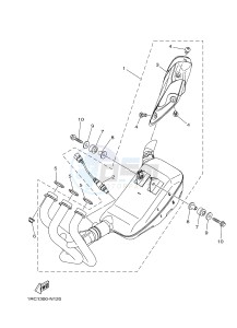 MT09A MT-09 ABS 900 (2DR1 2DR2) drawing EXHAUST