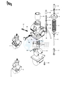 H2 B [MACH IV] (-B) 750 [MACH IV] drawing CARBURETORS