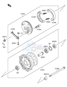 RM60 (E24) drawing FRONT HUB