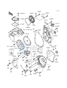 ZX 750 P [NINJA ZX-7R] (P1-P4) [NINJA ZX-7R] drawing ENGINE COVER-- S- -