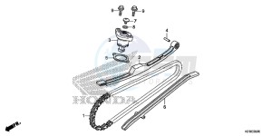 SH125DSE SH125DS UK - (E) drawing CAM CHAIN/TENSIONER