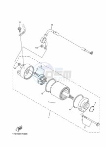 TRACER 900 MTT850 (B5CF) drawing STARTING MOTOR