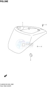 VL800 (E3-E28) VOLUSIA drawing FUEL TANK COVER (MODEL K9 L0)