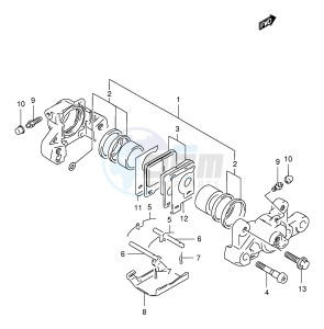 GSX400 (E30) drawing REAR CALIPER