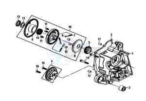 MIO 50I 45KMH (L8) EU EURO4 drawing CRANKCASE  RIGHT / OIL PUMP