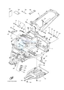 YFM700R YFM700RSE RAPTOR 700 SPECIAL EDITION (1VSE 1VSF) drawing FRAME