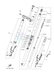 XT1200Z (23PM) drawing FRONT FORK