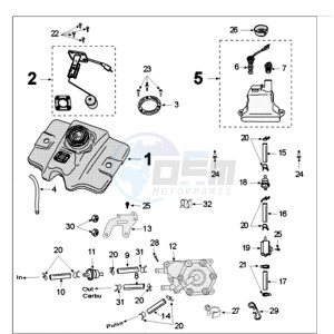 FIGHT 3 DARKSIDE E drawing TANK AND FUEL PUMP