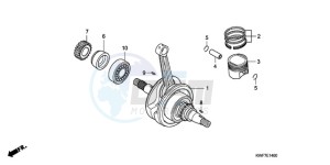 CBF125MA UK - (E) drawing CRANKSHAFT/PISTON