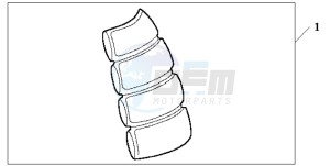 CBF600SA drawing TANK PAD 2