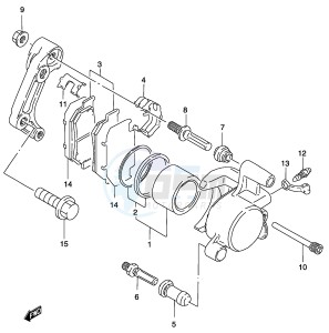 GZ125 (P4) drawing FRONT CALIPER