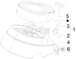 LXV 125 4T ie E3 drawing Meter combination - Cruscotto