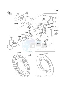 KX85 / KX85 II KX85B7F EU drawing Rear Brake