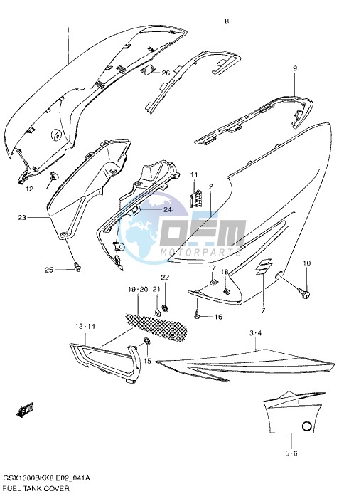 FUEL TANK COVER (MODEL L0)