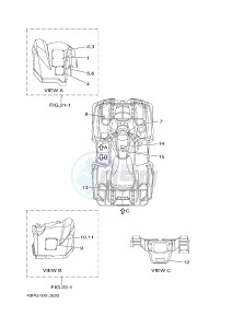 YFM550FWAD YFM5FGPB GRIZZLY 550 EPS (1HSA) drawing EMBLEM & LABEL 1