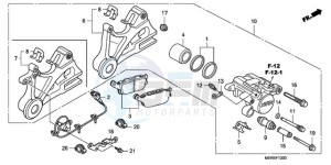 CBF600N9 UK - (E / MKH) drawing REAR BRAKE CALIPER