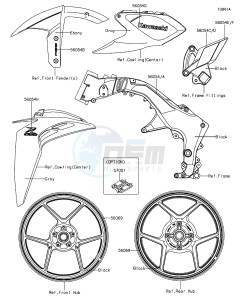 Z1000 ABS ZR1000GEFA FR GB XX (EU ME A(FRICA) drawing Decals(Green)