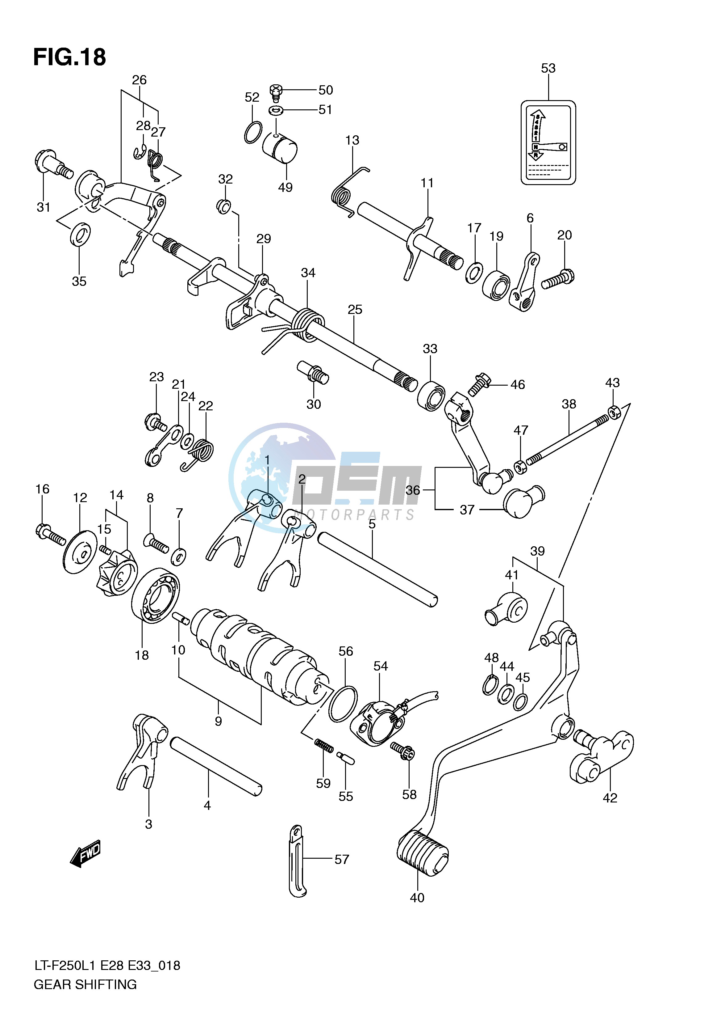 GEAR SHIFTING (LT-F250L1 E28)