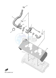 YZF1000 YZF-R1 (B3L1) drawing AIR INDUCTION SYSTEM