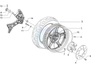 Runner 125 VX 4t SC e3 (UK) UK drawing Rear Wheel