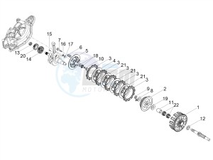 TUONO 125 4T E4 ABS (EMEA) drawing Clutch