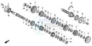 CBR600F drawing TRANSMISSION