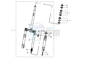 Fly 150 drawing Front Fork