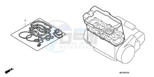 CBR600RA9 Europe Direct - (ED / ABS) drawing GASKET KIT A