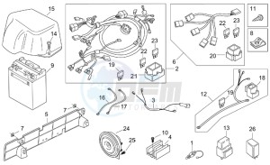 Leonardo 125-150 drawing Electrical system