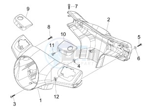 GTS 250 ie Super USA drawing Handlebars coverages