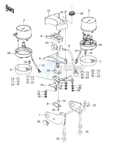 KZ 400 H (H1) drawing METERS