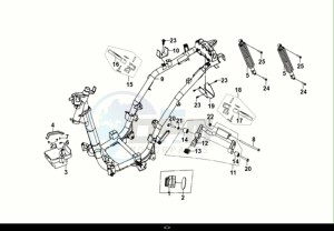 SYMPHONY S 125 (XF12W1-EU) (E5) (M1) drawing FRAME BODY - ENGINE MOUNT