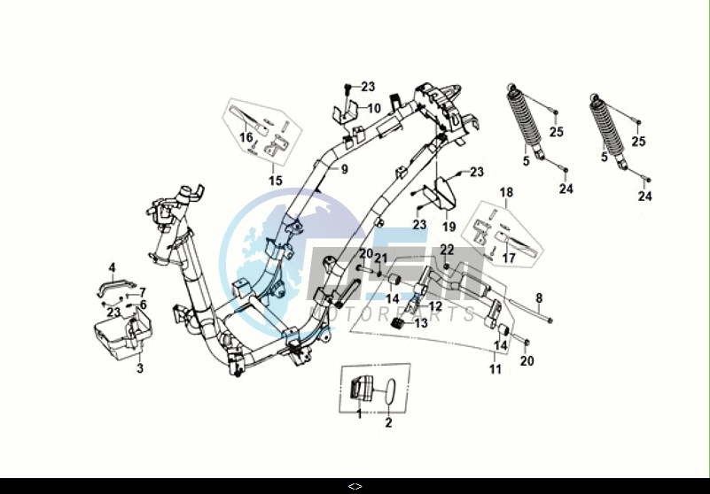 FRAME BODY - ENGINE MOUNT