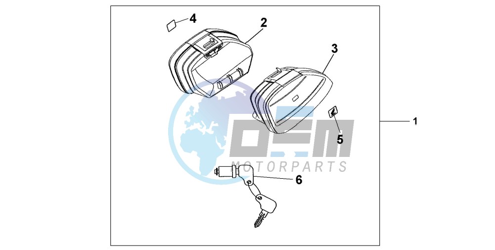 NARROW PANNIER SET